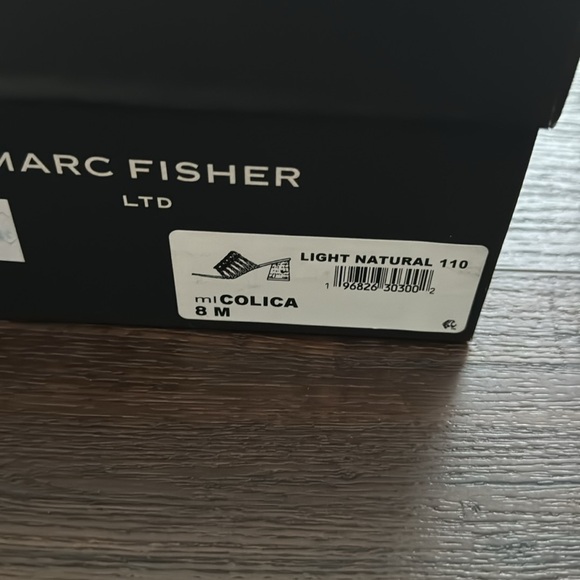 Marc Fisher NWT light Natural Cólica block Cork Heel braided Sandal. - Picture 6 of 10